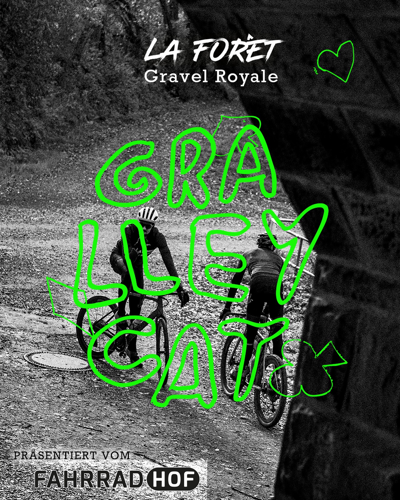 Der La Forêt - Gravel Club lädt euch ein zum Gralleycat 2025 unter dem Motto:
GRAVEL ROYALE – Dein bestes (Ketten)Blatt entscheidet
präsentiert vom @fahrradhofkassel 
♦️♠️ANMELDUNG UND WEITERE INFOS IN DER BIO♠️♦️
Was erwartet euch?
Start- und Zielpunkt sind gesetzt – dazwischen liegt das Unbekannte!
Nur mit euren Instinkten, Hinweisen, etwas Glück und ordentlich Muckis in den Beinen geht es von Checkpoint zu Checkpoint.
An jedem Punkt warten Aufgaben, Rätsel oder Herausforderungen auf euch.
Habt ihr alle Aufgaben gemeistert und den Weg ins Ziel gefunden, heißt es “Showdown”...Karten auf den Tisch!
Gestartet wird in 2er Teams. Ihr könnt euch aber auch als Einzelpersonen anmelden und wir losen euch eine Partnerin/ einen Partner zu. Lass dich überraschen, wer deine “Hole Card” wird!
Die drei zeitschnellsten Teams erhalten tolle Preise. Zusätzlich gibt es eine Sonderwertung und alle Teams haben die Chance den “Pot” zu gewinnen.
Im Anschluss wird es im Ziel Getränke und Gegrilltes geben, so dass wir uns über euren besten “Call” oder den unnötigsten “Bluff” austauschen können.
Wir freuen uns über ein “Full House” und einen tollen Tag mit euch!
euer La Forêt-Team